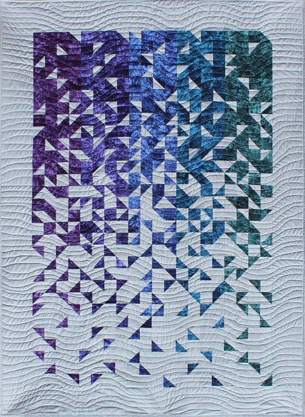 Shattered quilt pattern by Thangles