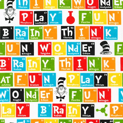 Suess Science - Fabric by the yard.