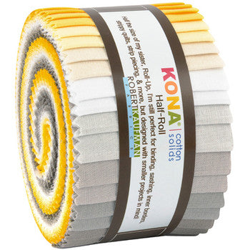 Sunny Side up Pallette -  Kona Cotton Fabric  Rollup