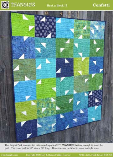 Thangles Confetti Quilt Project Pack Cover