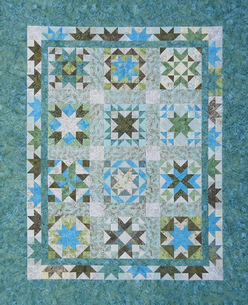 Sea Stars quilt by Thangles