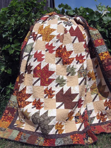 thangles autumn leaves quilt project pack