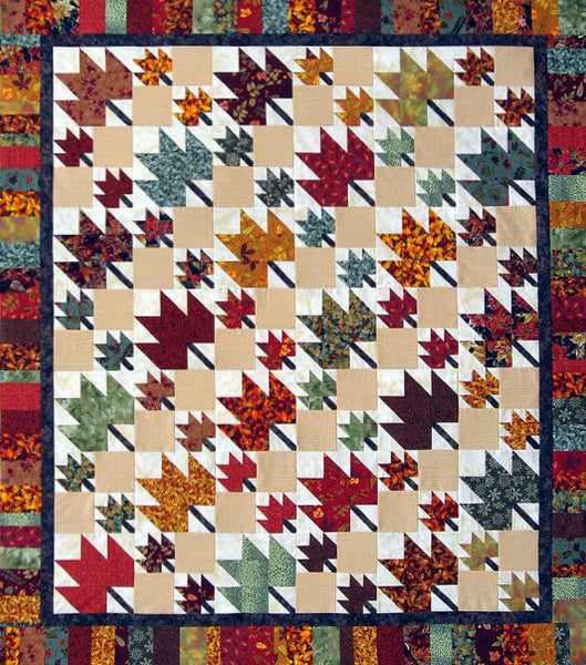 thangles autumn leaves quilt project pack