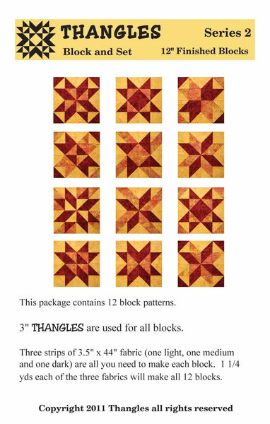 Thangles Block Cards - Series 2 from 3.5" strips