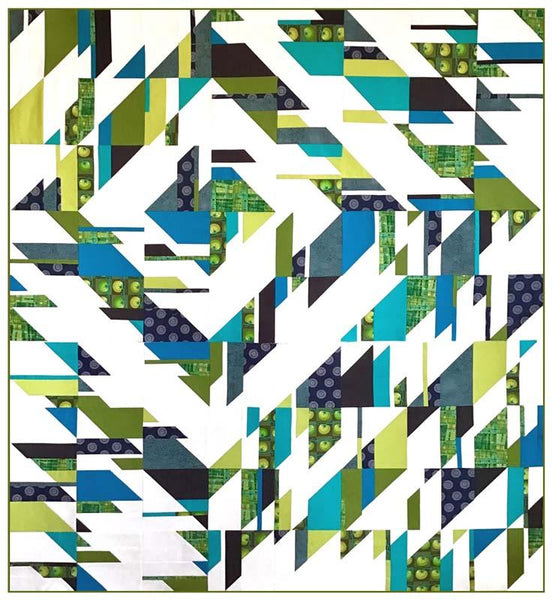 Fractured Modern Quilt Pattern by Thangles - Max Sliced Variation