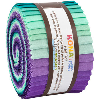 Aurora Pallette -  Kona Cotton Fabric  Rollup