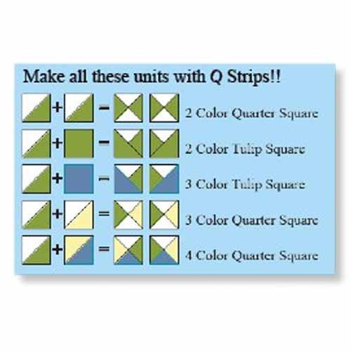 Q Strip Quarter Square variant chart by thangles